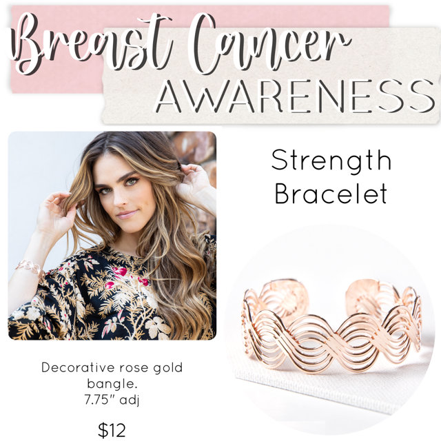 Breast Cancer Awareness Jewelry Drop Bracelet– Plunder Design