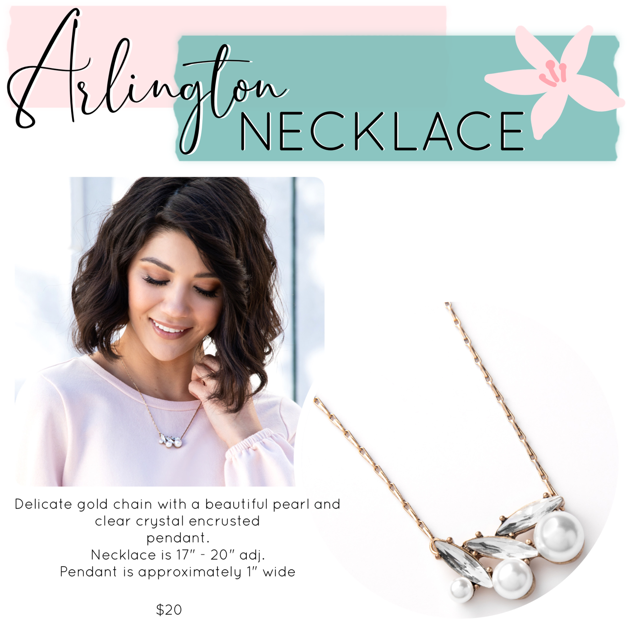 Mother’s Day Jewelry Drop – Arlington Necklace
