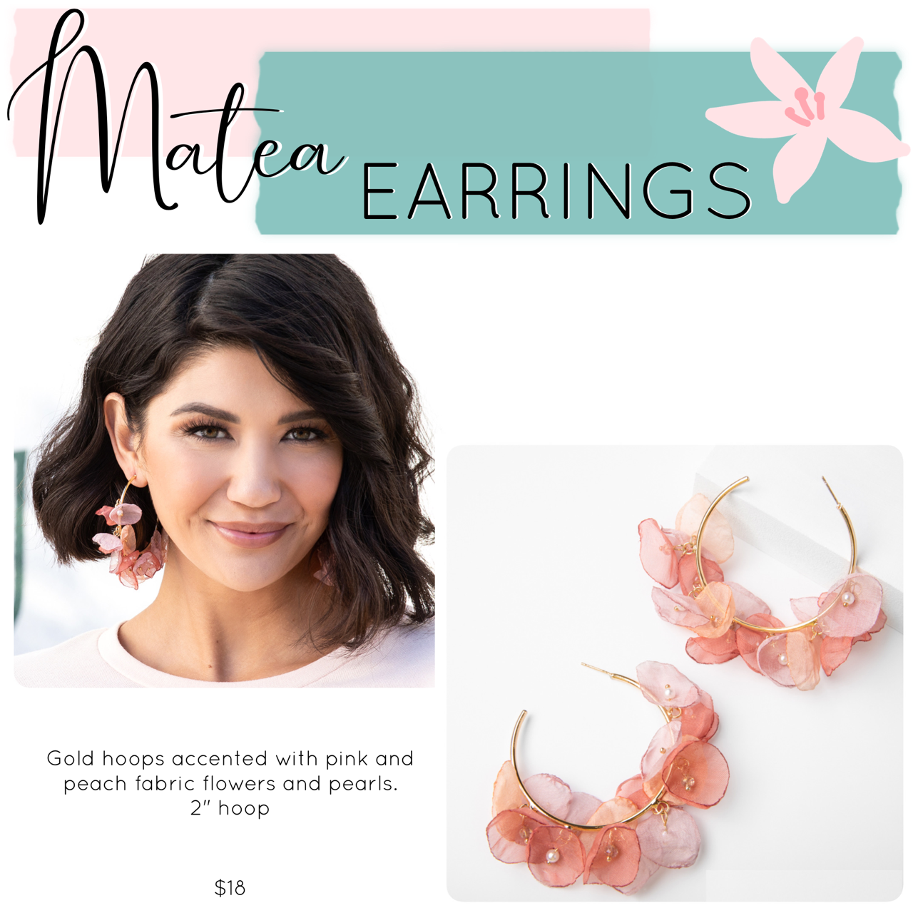Mother’s Day Jewelry Drop – Matea Earrings
