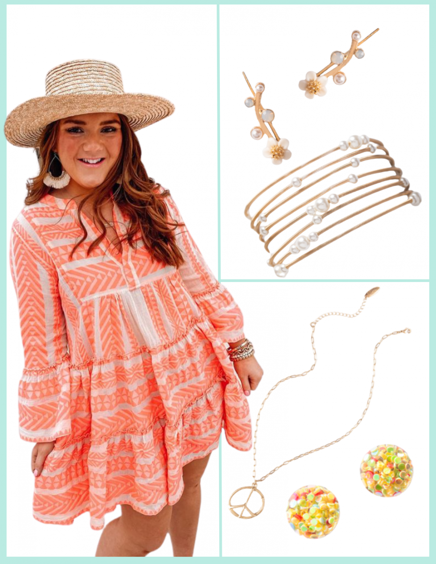 Hot Summer Style from Plunder Design bracelet  and necklace  