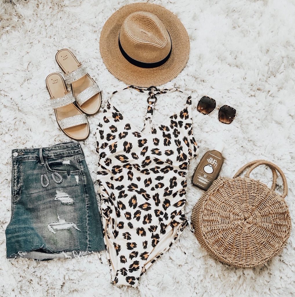 one-piece bathing suit from Target
