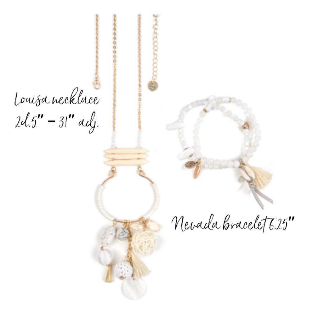 Plunder Louisa necklace and Nevada Bracelet
