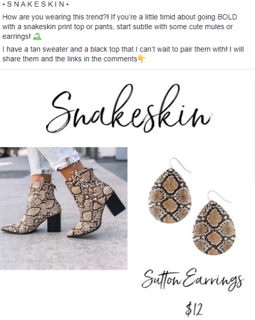 snakeskin sutton earrings by plunder jewelry

