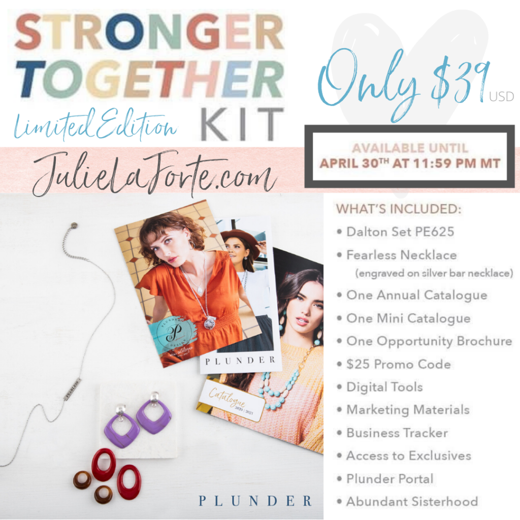 stronger together plunder jewelry 
