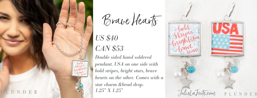 Brave Hearts Pendant - Plunder Design Jewelry 
