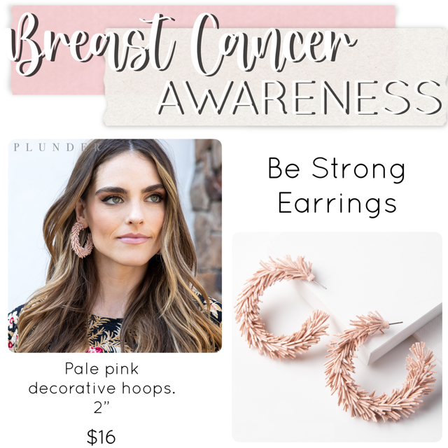 Breast Cancer Awareness Jewelry Drop Earrings– Plunder Design