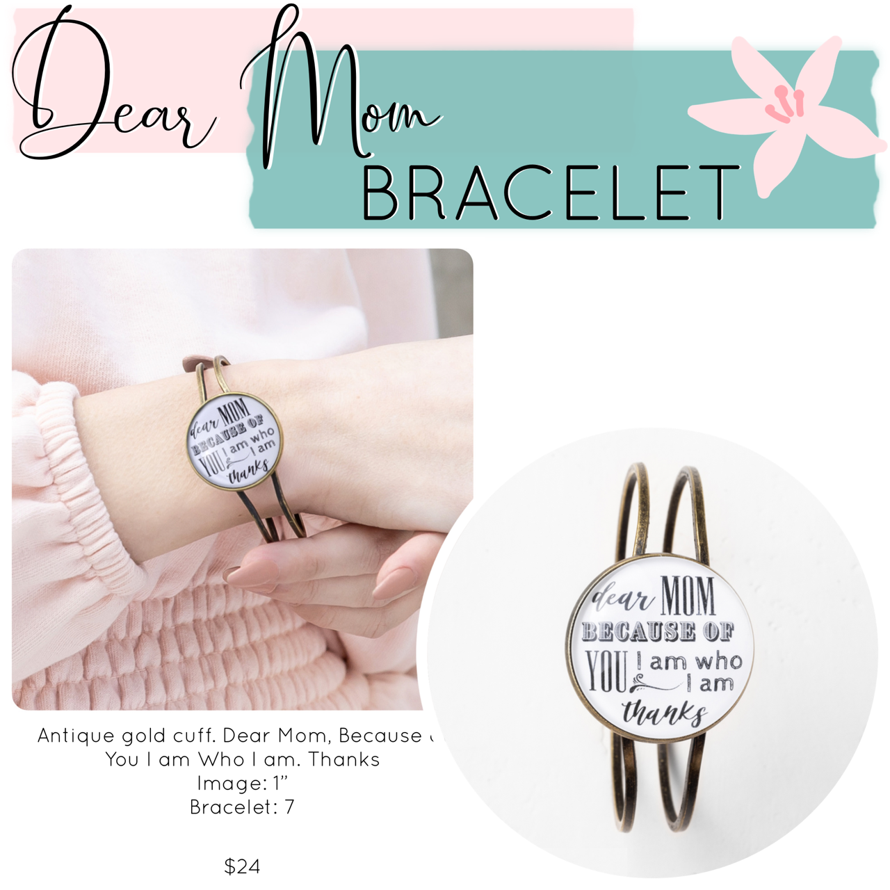 Mother’s Day Jewelry Drop – Plunder Design Jewelry Dear Mom Bracelet
