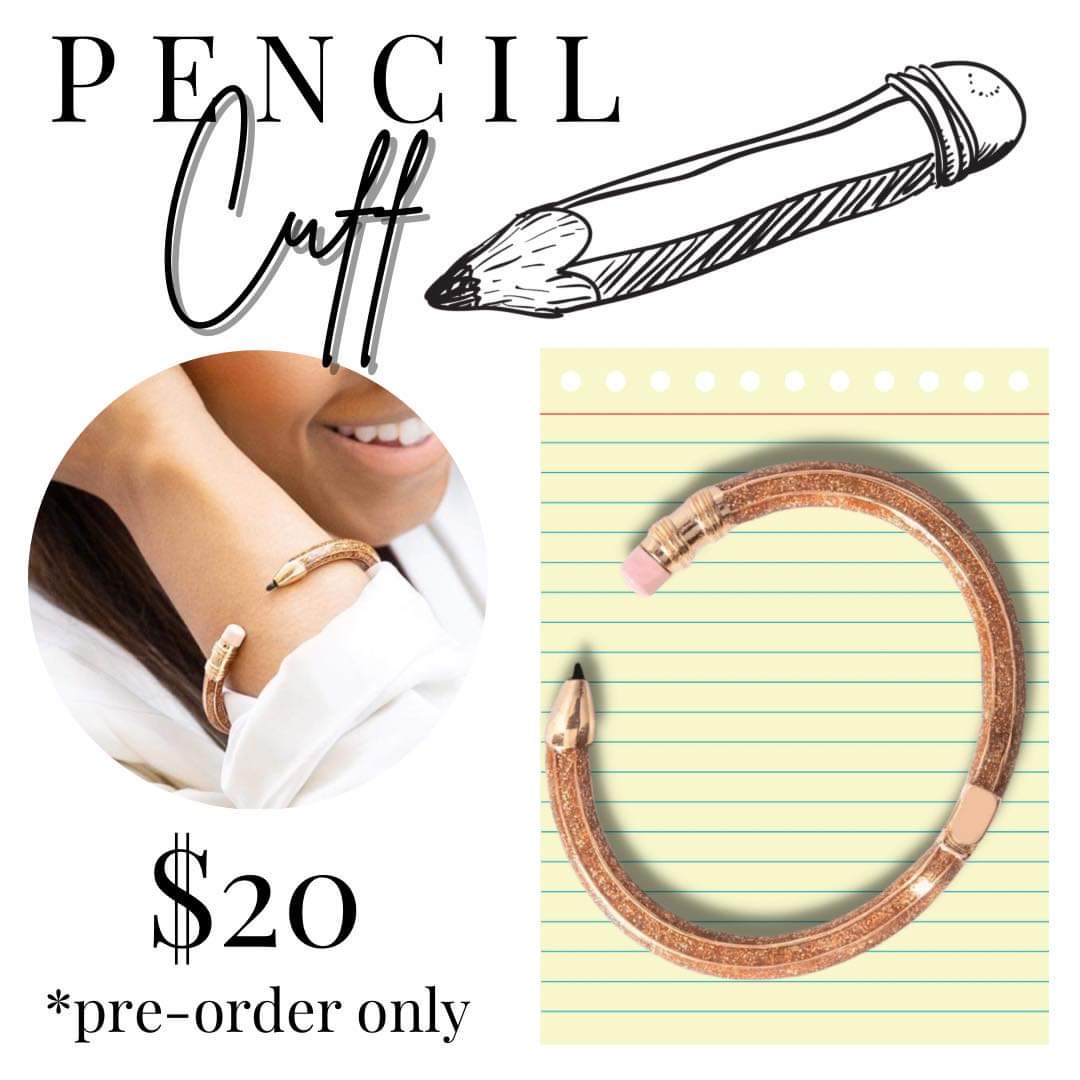 Teacher Appreciation Jewelry Drop – Plunder Design Jewelry Pencil Cuff
